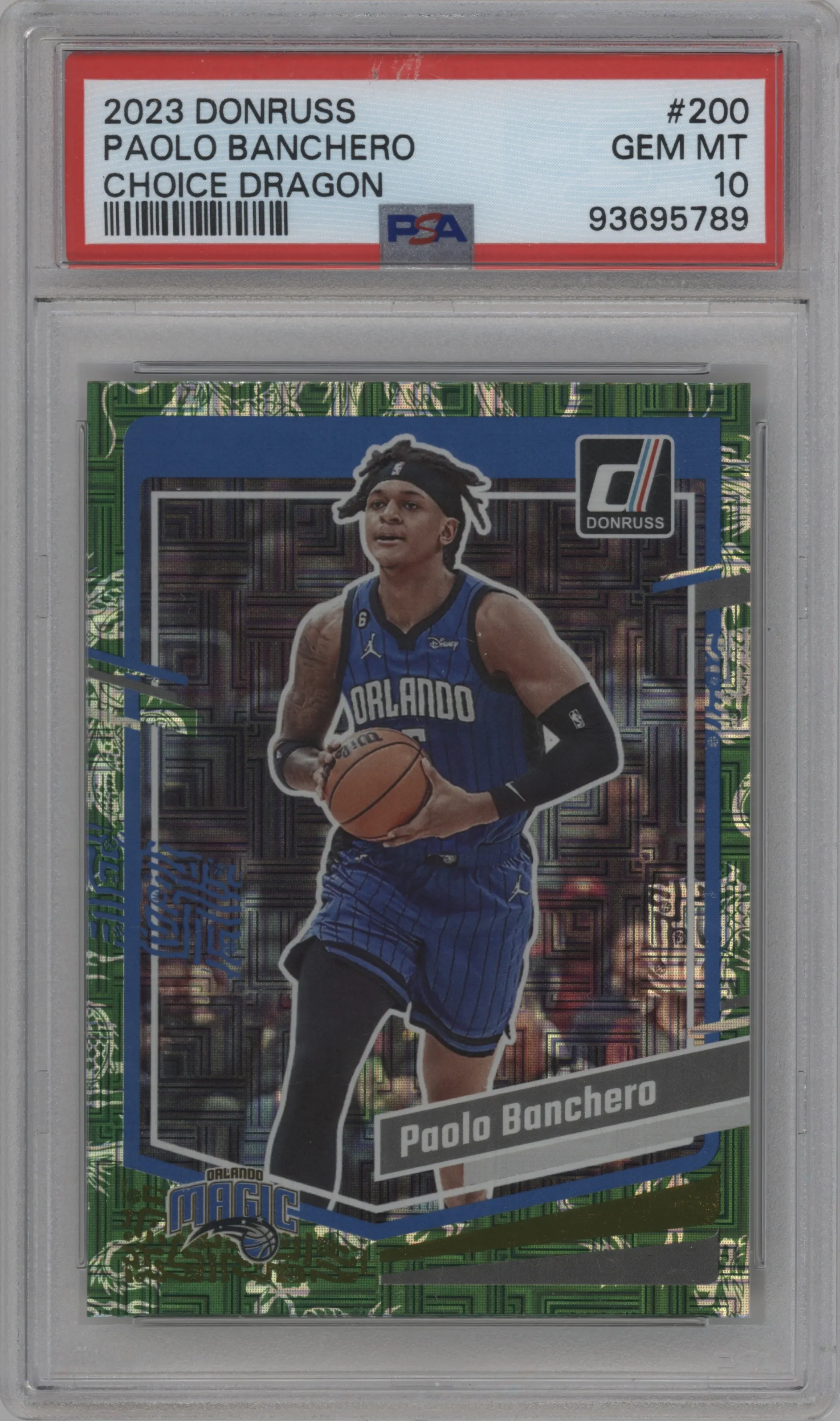 2023 Panini Donruss Paolo Banchero Choice Dragon PSA 10