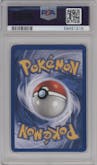 Eevee from the 2000 Pokemon set featuring a Pokemon League parallel graded by PSA and given an overall grade of 7.