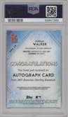 Jordan Walker from the 2021 Bowman Sterling  set graded by PSA and given an overall grade of 10.