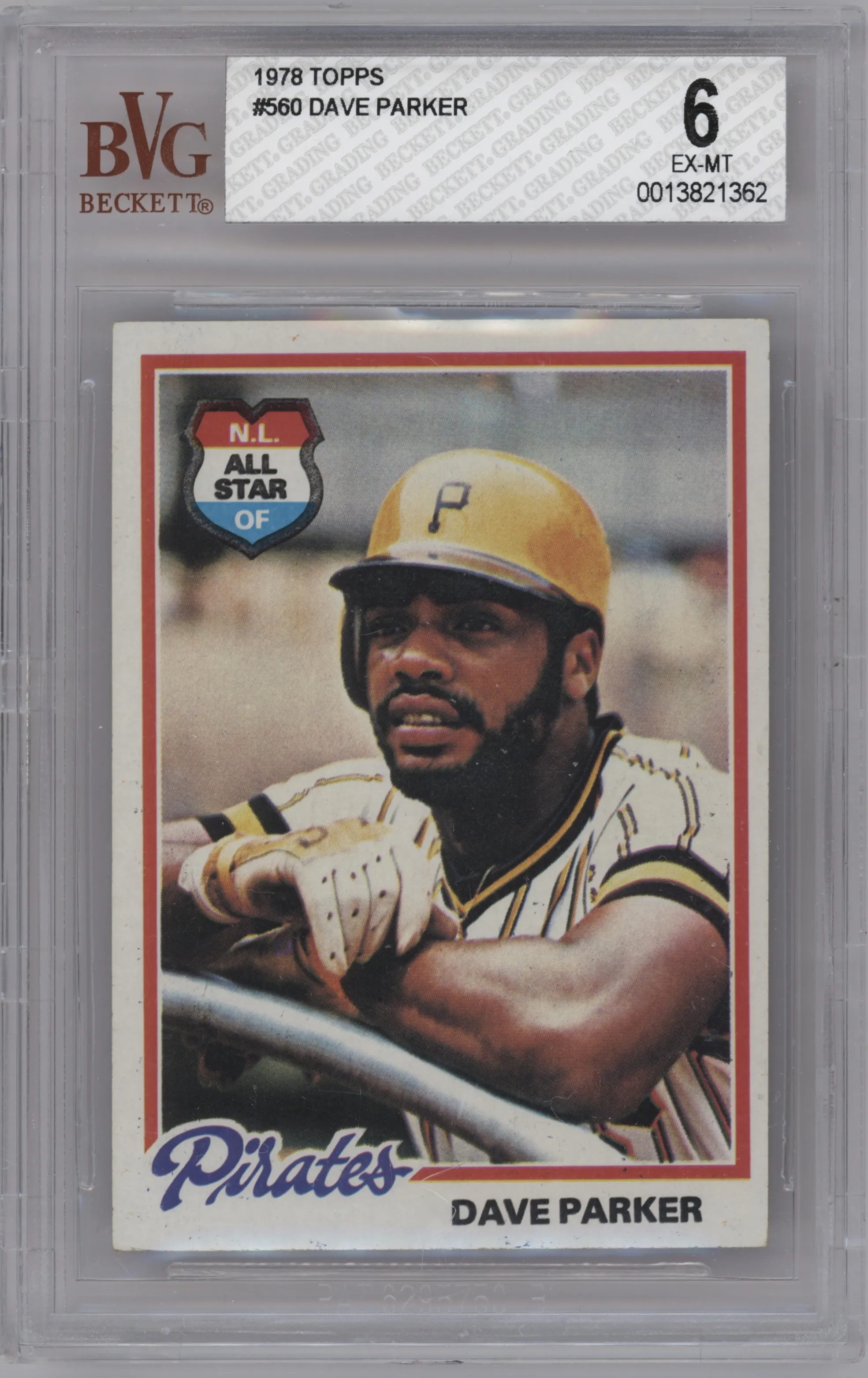 1978 Topps Dave Parker #560 BGS 6