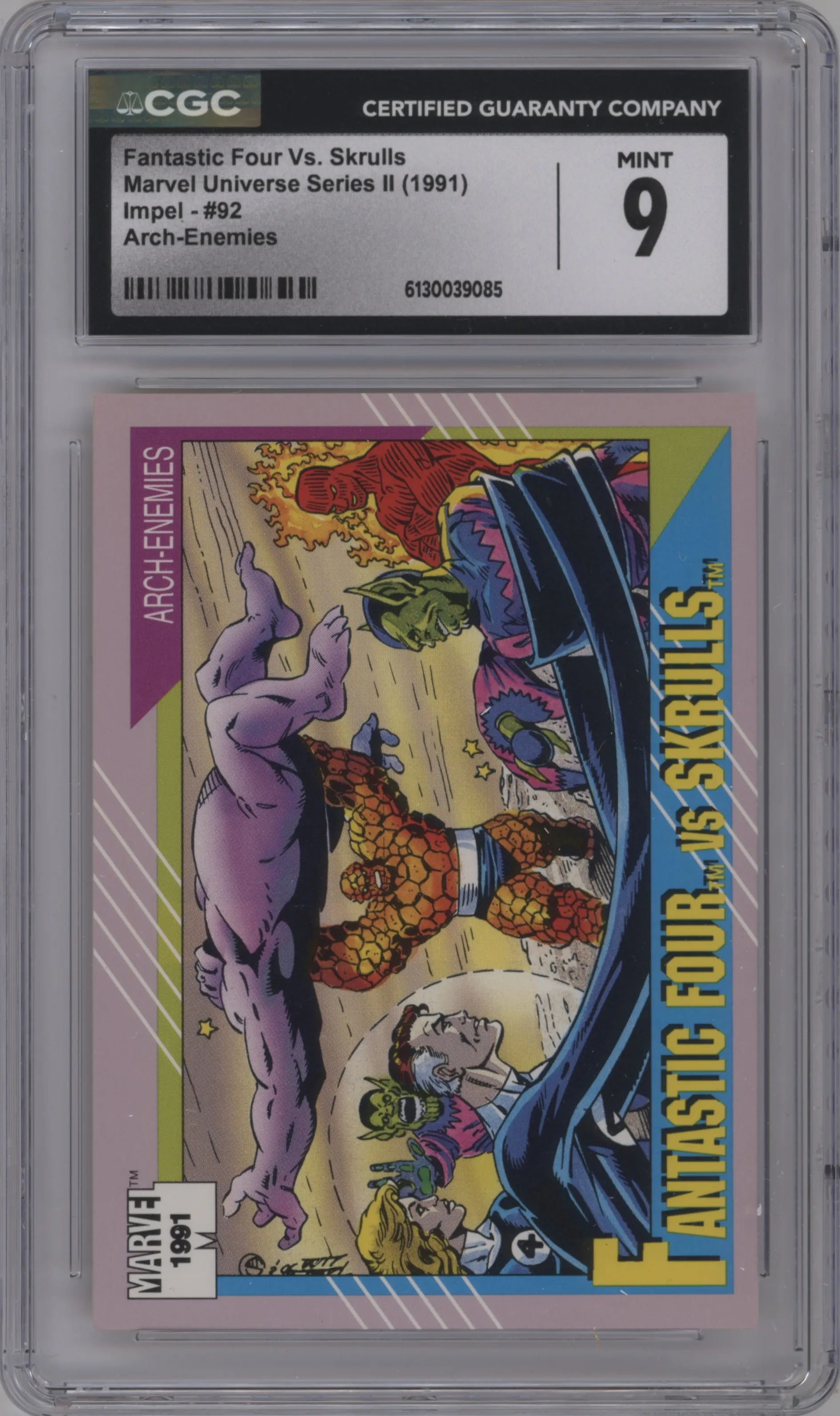 1991 Impel Marvel Universe Fantastic Four vs. Skrulls CGC 9