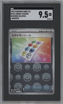 Energy Sticker from the 2023 Pokemon SV JPN set graded by SGC and given an overall grade of 9.5.