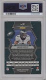 Jalen Hurts from the 2023 Panini Mosaic set featuring a  Genesis parallel graded by PSA and given an overall grade of 10.