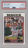 Joe Mauer from the 2005 Topps set graded by PSA and given an overall grade of 10.