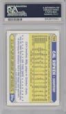Cal Ripken from the 1987 Topps set featuring a Tiffany parallel graded by PSA and given an overall grade of 10.
