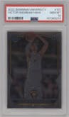 Victor Wembanyama from the 2022-23 Bowman University Chrome set graded by PSA and given an overall grade of 10.