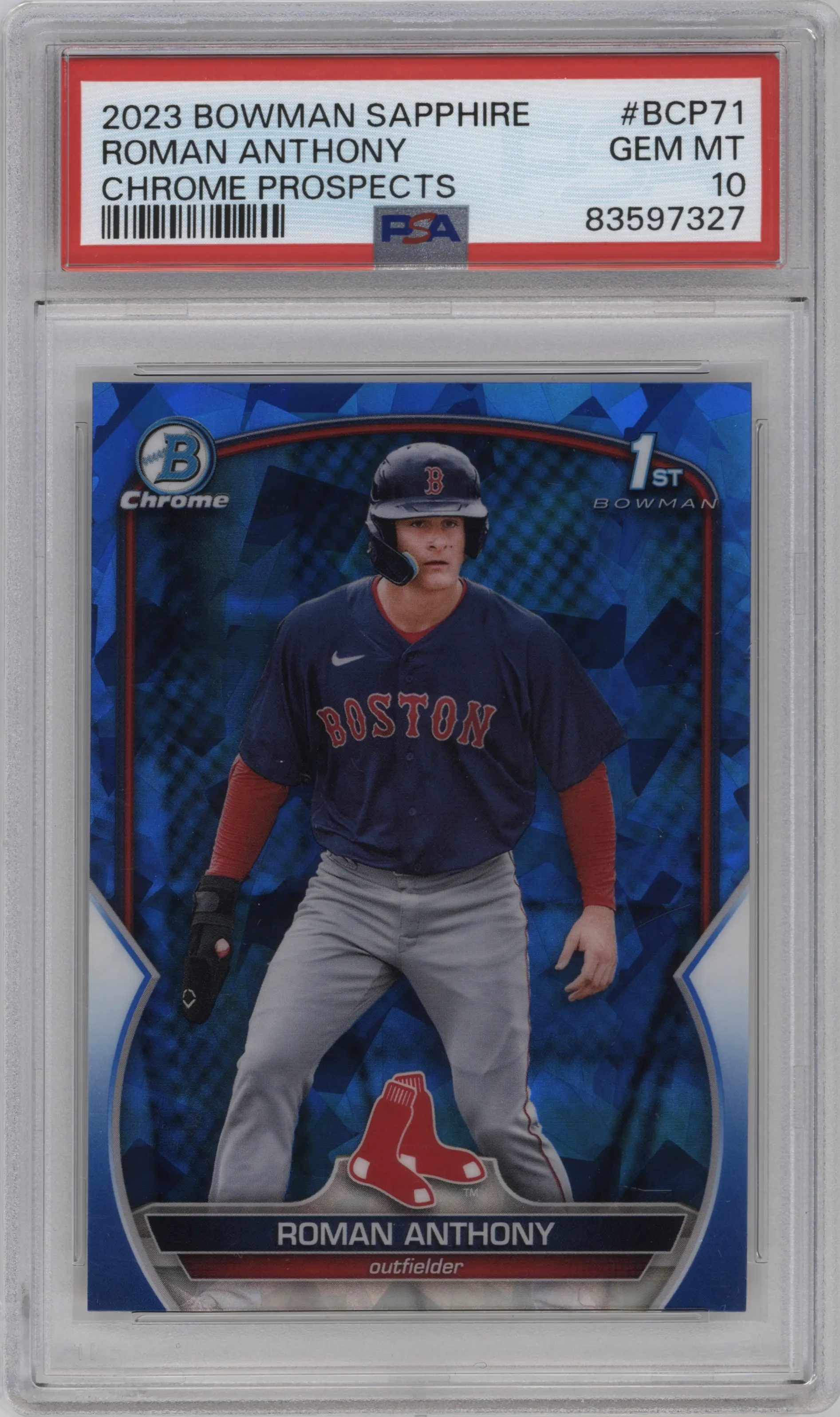 2023 Bowman Sapphire Edition Chr.Pros. Roman Anthony PSA 10