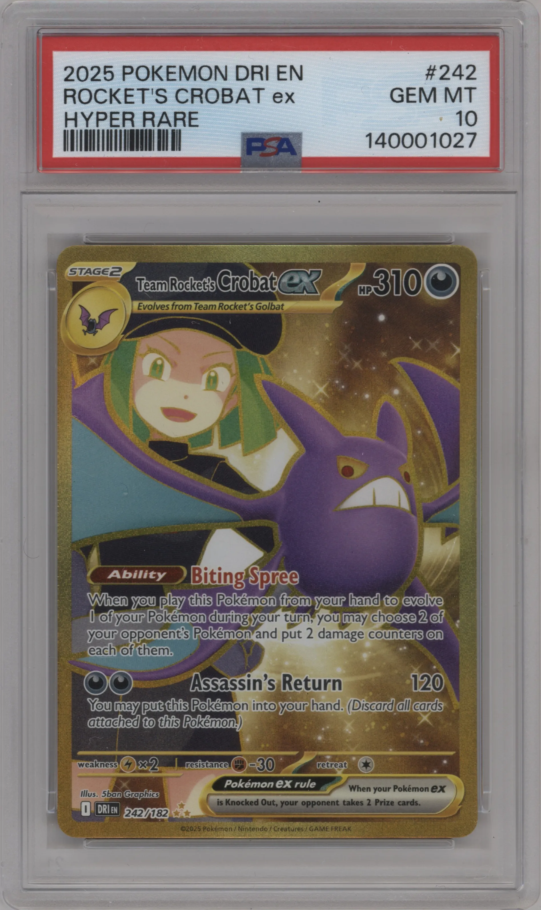 Team Rocket's Crobat ex