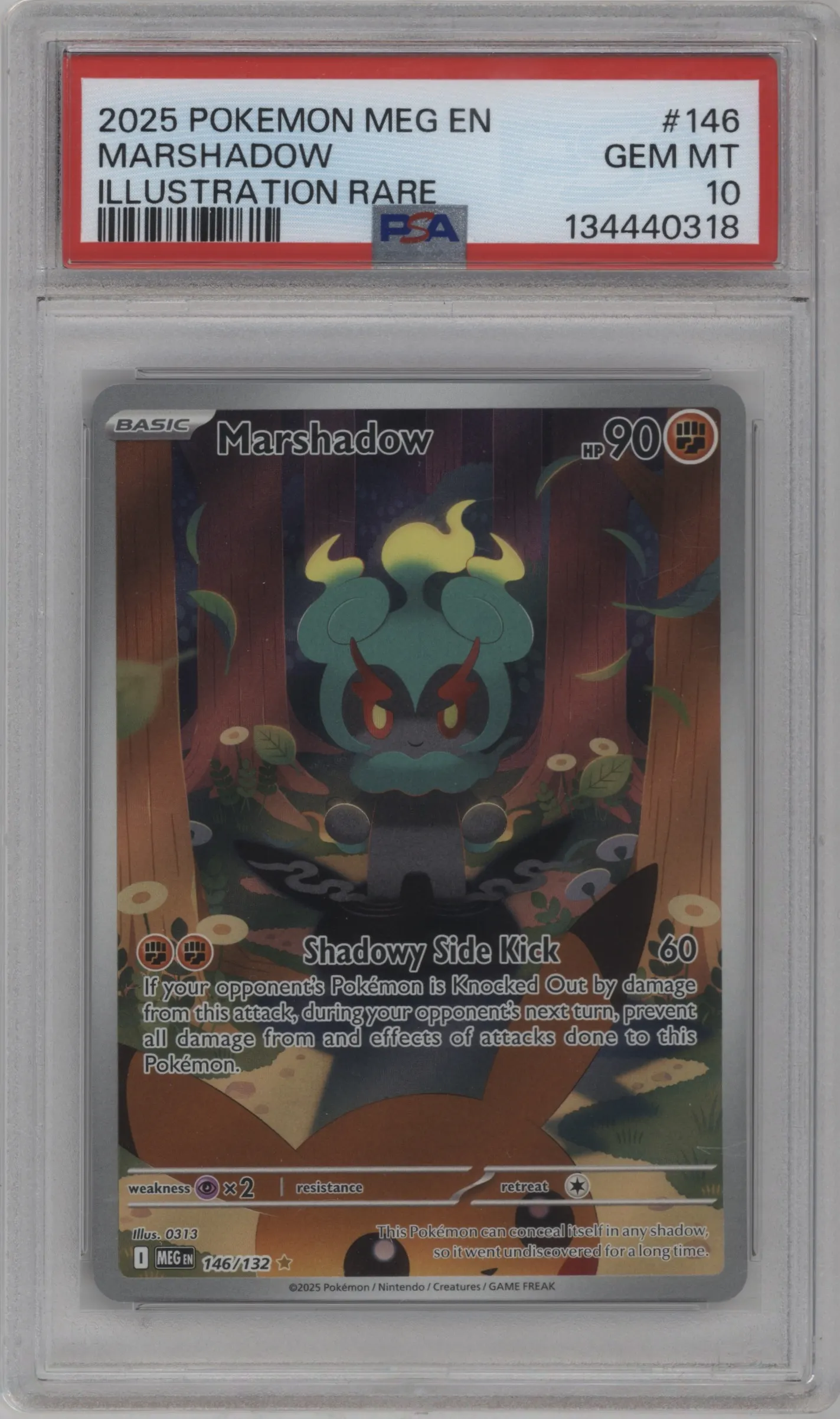 2025 Pokemon Mega Evolution Marshadow PSA 10