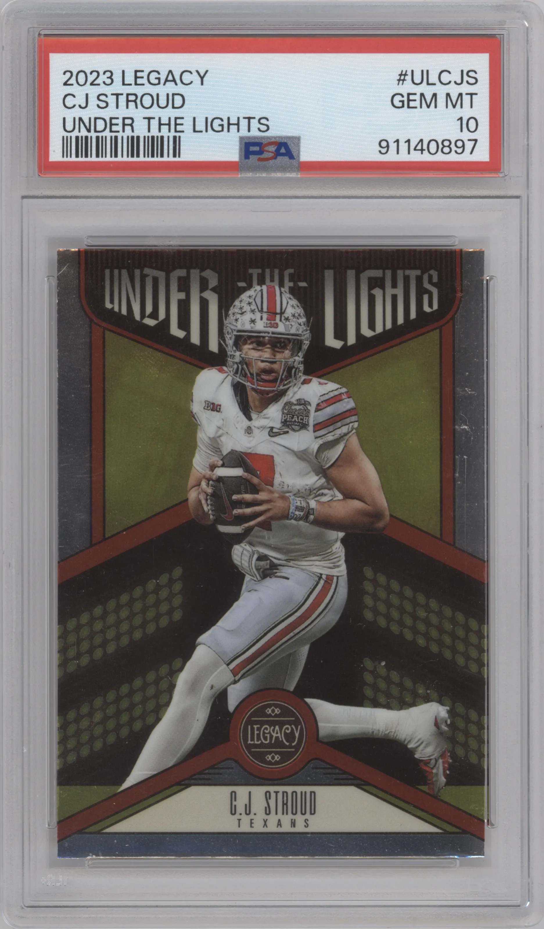 2023 Panini Legacy Under the Lights C.J. Stroud PSA 10