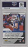 Josh Allen from the 2018 Panini Prizm set graded by PSA and given an overall grade of 9.