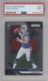 Josh Allen from the 2018 Panini Prizm set graded by PSA and given an overall grade of 9.