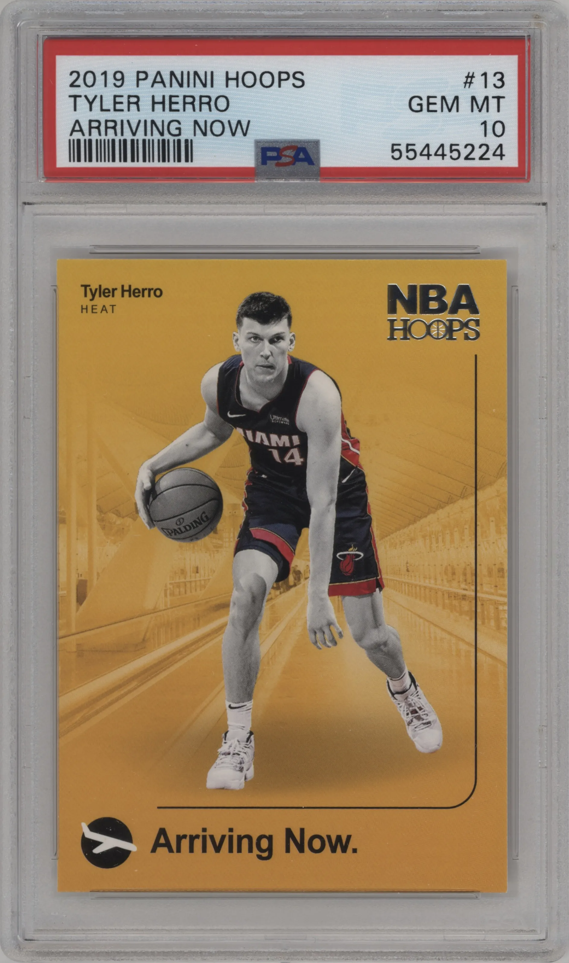 2019 Panini NBA Hoops Arriving Now Tyler Herro PSA 10