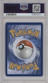 Eevee from the 2025 Pokemon SV set featuring a Prismatic Evolutions Elite Trainer Box parallel graded by PSA and given an overall grade of 9.