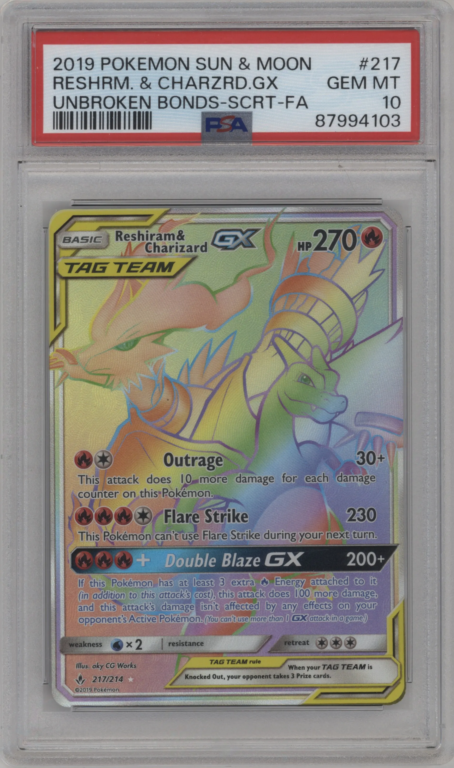 Reshiram/Charizard GX