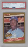 Bo Jackson from the 1986 Donruss Highlights set graded by PSA and given an overall grade of 10.