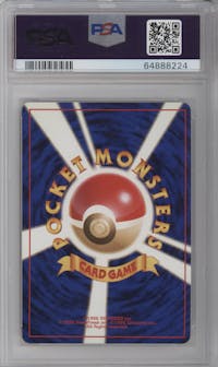 Charizard from the 1996 Pokemon JPN set graded by PSA and given an overall grade of 8.