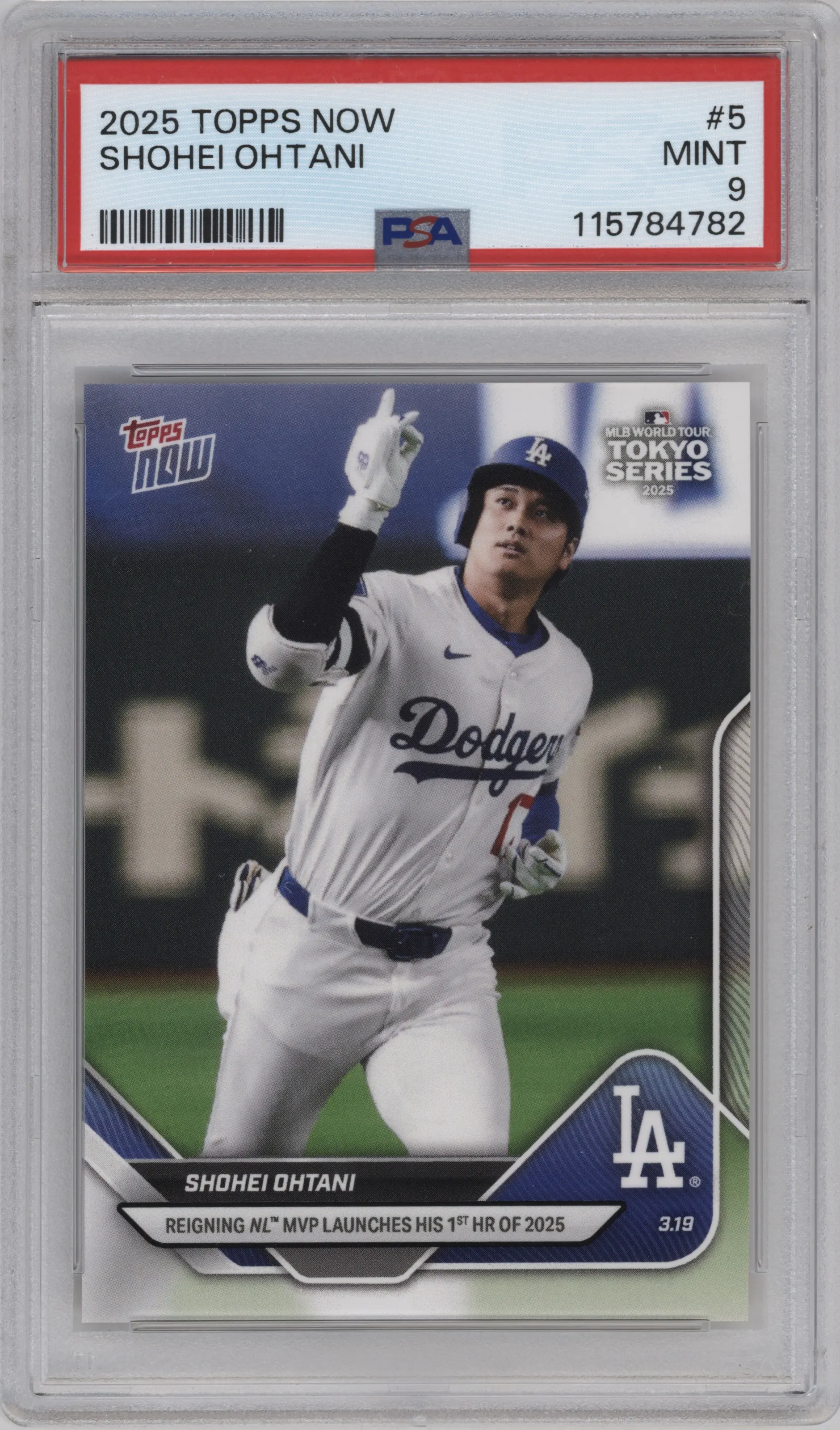 2025 Topps Now Shohei Ohtani PSA 9
