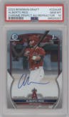 Alberto Rios from the 2023 Bowman Draft set featuring a Refractor parallel graded by PSA and given an overall grade of 10.