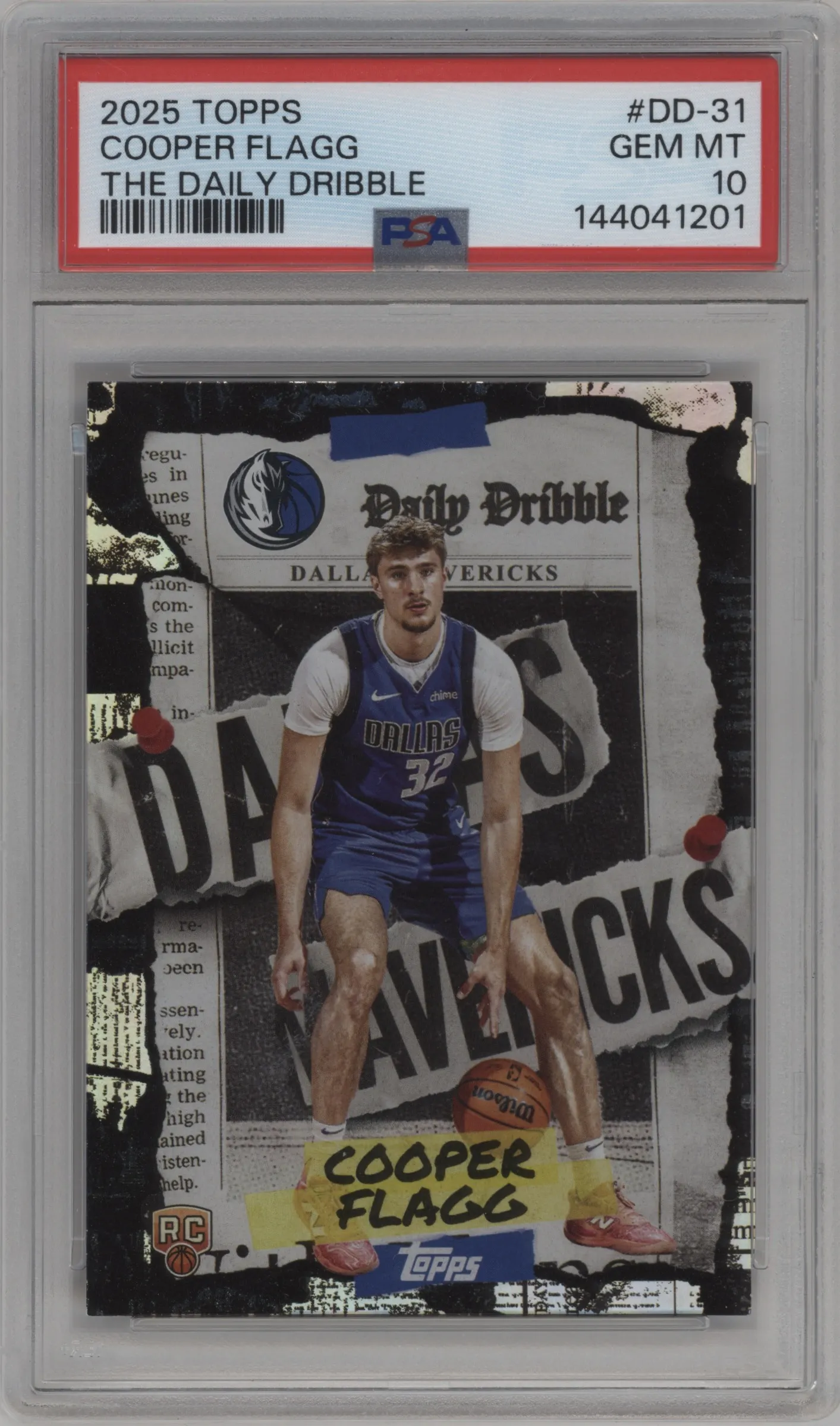2025 Topps The Daily Dribble Cooper Flagg #DD-31 PSA 10