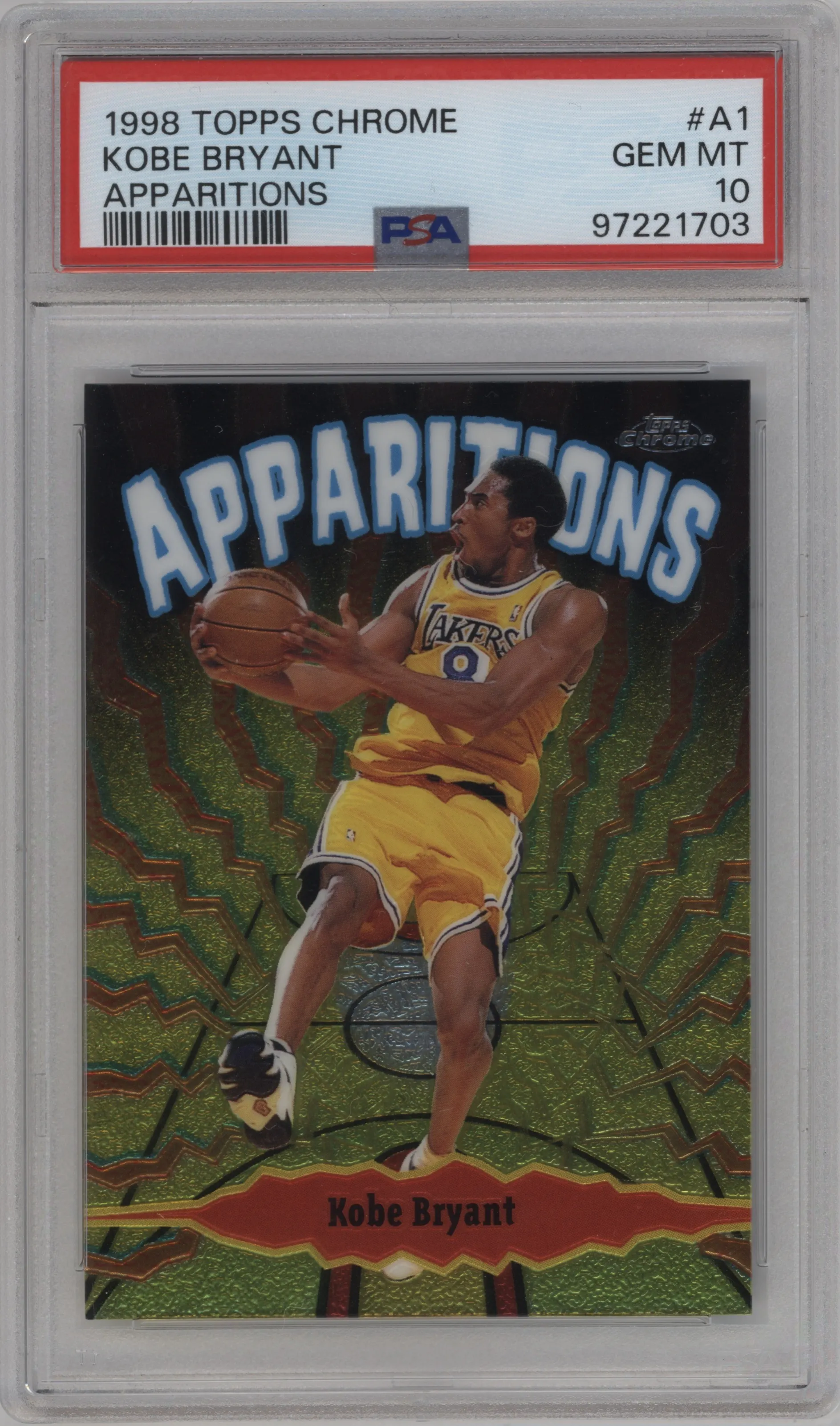 1998 Topps Chrome Apparitions Kobe Bryant #A1 PSA 10