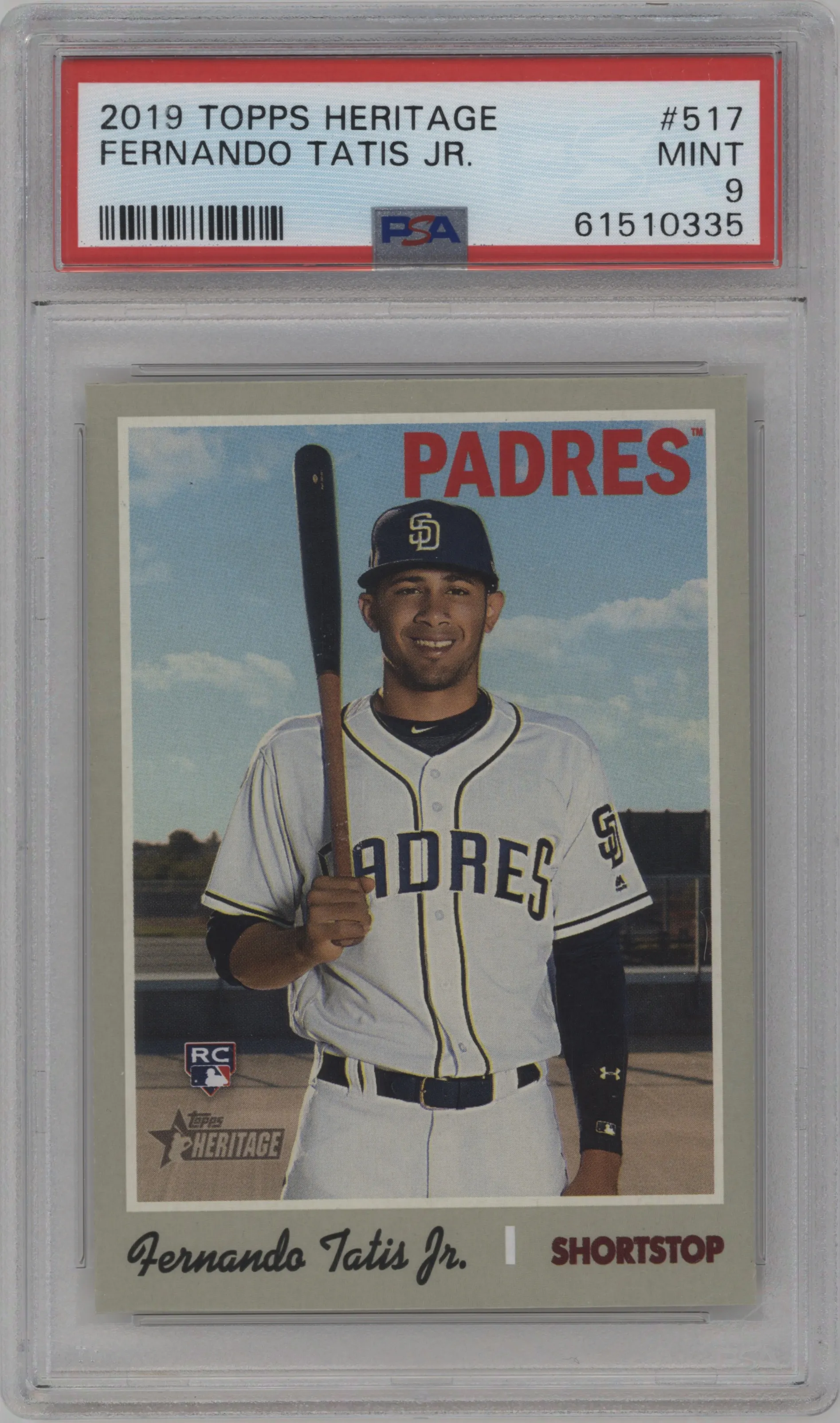 2019 Topps Heritage HN Fernando Tatis Jr. PSA 9
