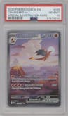 Charizard ex from the 2023 Pokemon SV set graded by PSA and given an overall grade of 10.