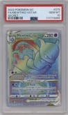 Mewtwo VSTAR from the 2022 Pokemon SWSH set graded by PSA and given an overall grade of 10.