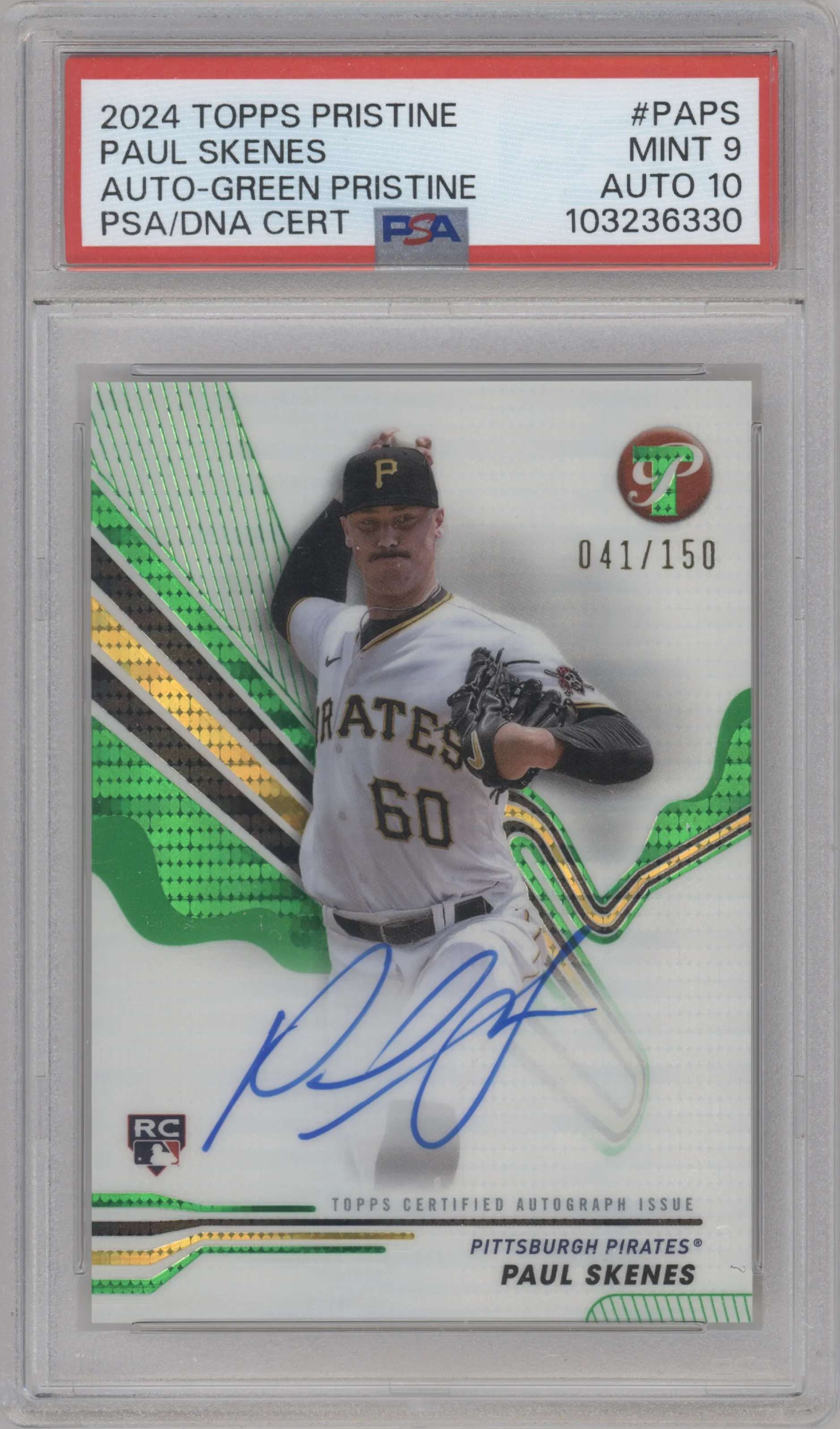 2024 TOPPS PRISTINE PAUL SKENES RC PAUL SKENES. 2024