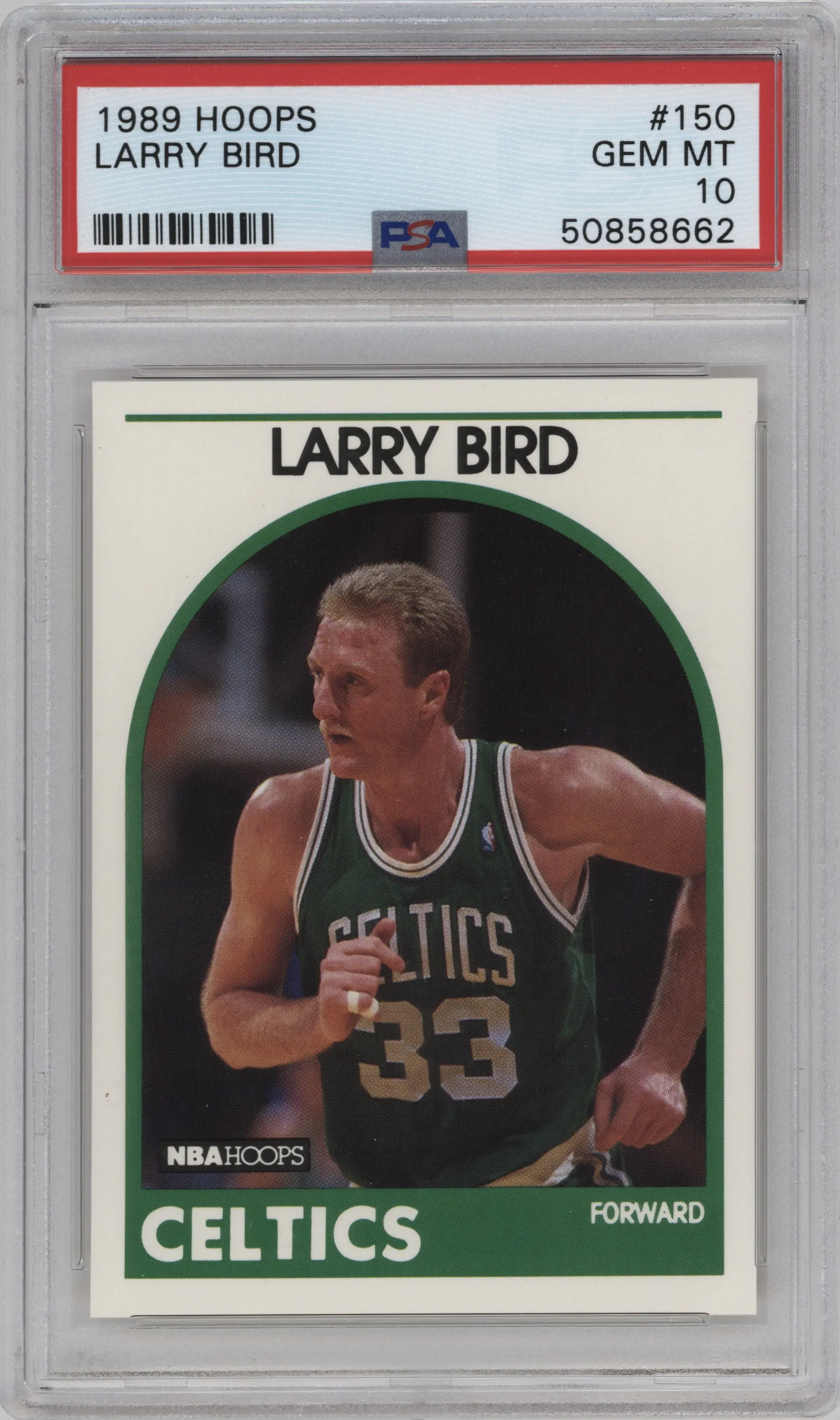 1989 NBA Hoops Larry Bird #150 PSA 10