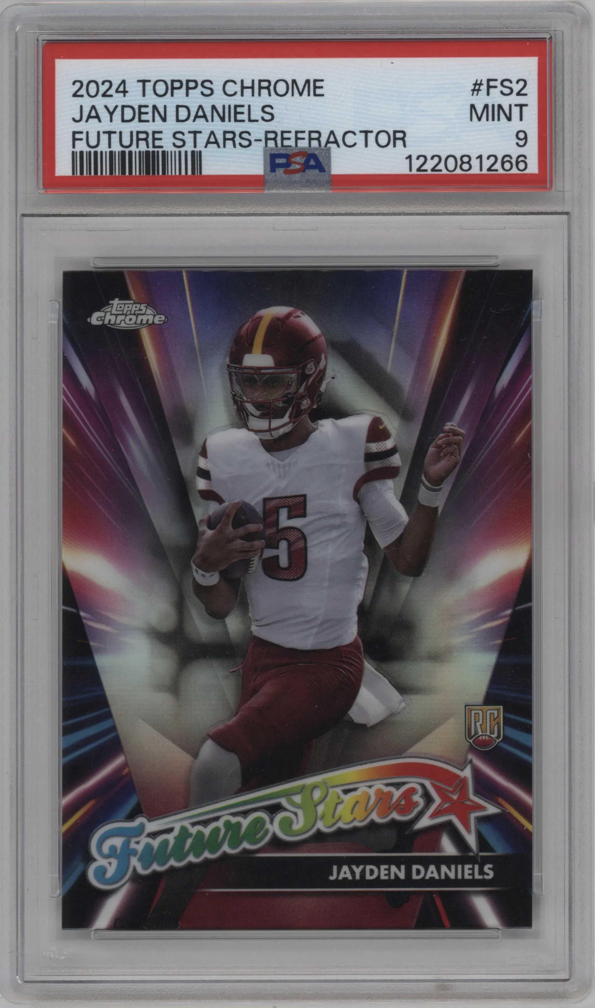 2024 Topps Chrome Future Stars Jayden Daniels Refractor PSA 9