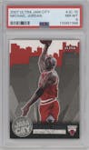 Michael Jordan from the 2007-08 Fleer Ultra set graded by PSA and given an overall grade of 8.