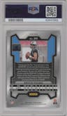 Bryce Young from the 2023 Panini Prizm set featuring a Red/White/Blue parallel graded by PSA and given an overall grade of 10.