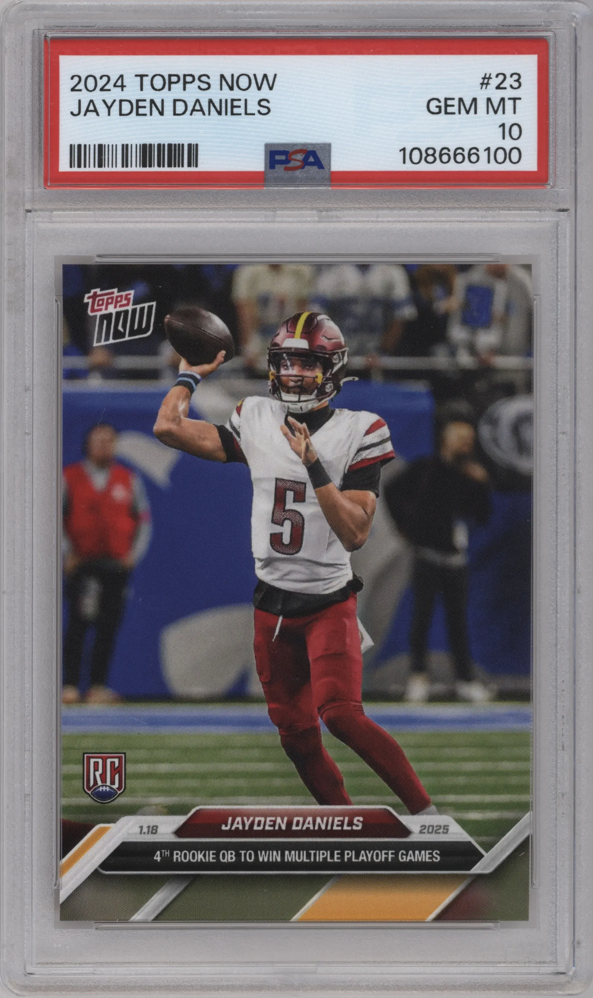 2024 Topps Now Jayden Daniels PSA 10