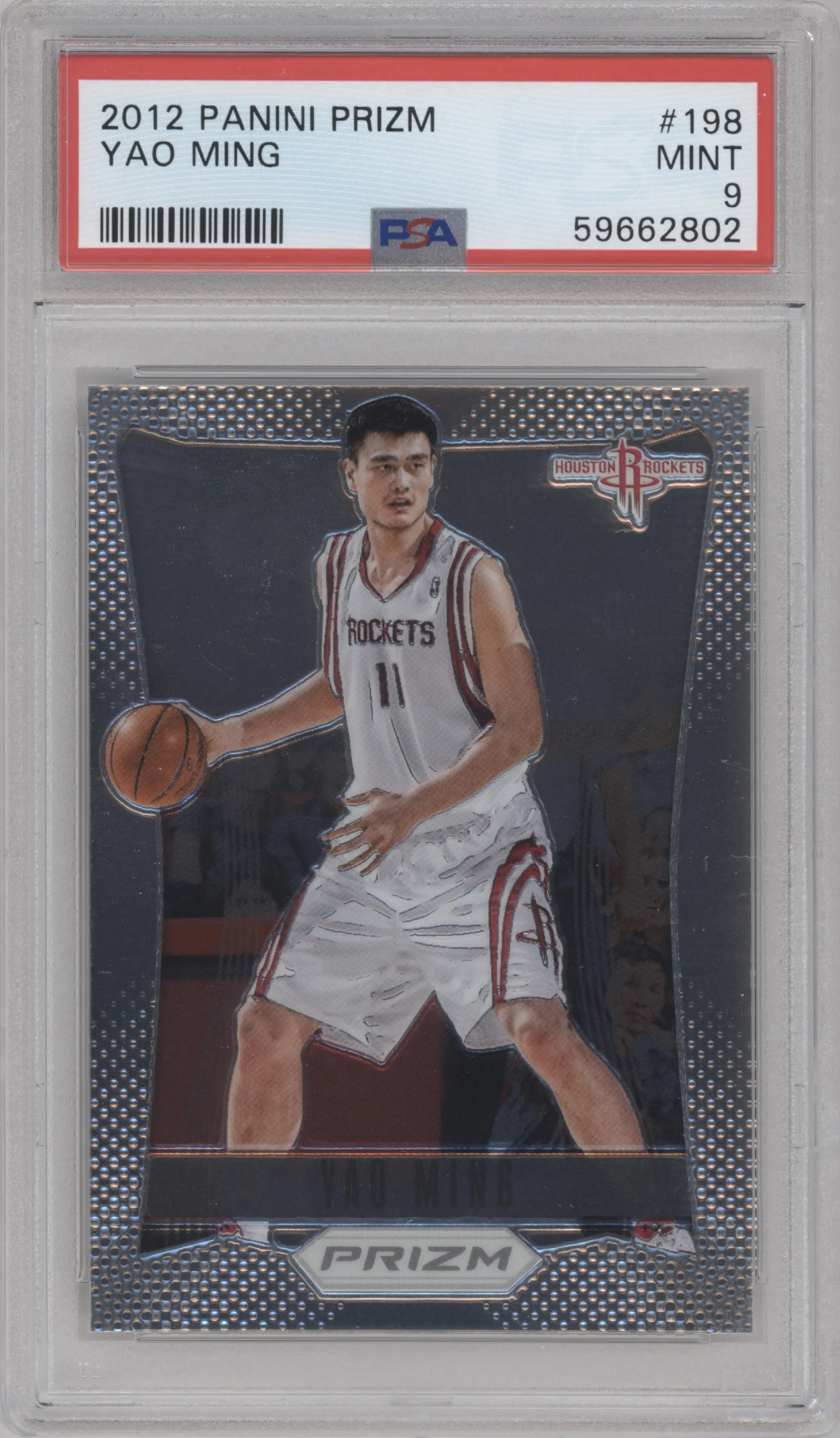 2012 Panini Prizm Yao Ming #198 PSA 9