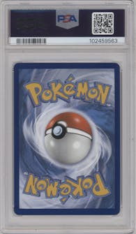 Sylveon V from the 2022 Pokemon SWSH set graded by PSA and given an overall grade of 10.