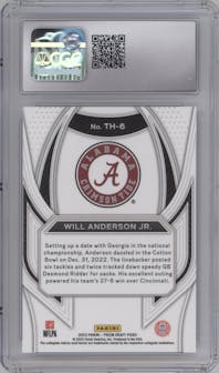 Will Anderson Jr. from the 2023 Panini Prizm Draft Picks set graded by CSG and given an overall grade of 9.5.