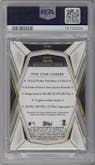 Juan Soto from the 2019 Topps Five Star set featuring a Orange parallel graded by PSA and given an overall grade of 10.