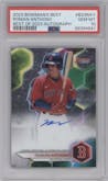 Roman Anthony from the 2023 Bowman's Best set graded by PSA and given an overall grade of 10.