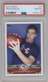 Travis Kelce from the 2013 Topps set graded by PSA and given an overall grade of 10.