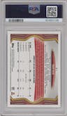 Travis Kelce from the 2013 Topps set graded by PSA and given an overall grade of 10.