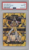 Anthony Davis from the 2023-24 Panini Select  set featuring a Gold Flash parallel graded by PSA and given an overall grade of 10.