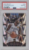 Cason Wallace from the 2023-24 Panini Select  set featuring a Tectonic parallel graded by PSA and given an overall grade of 10.