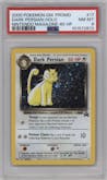 Dark Persian from the 2000 Pokemon set featuring a Nintendo Power Magazine parallel graded by PSA and given an overall grade of 8.