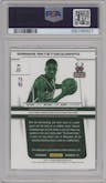 Giannis Antetokounmpo from the 2013-14 Panini Prizm set graded by PSA and given an overall grade of 8.