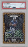 Anthony Richardson from the 2023 Panini Prizm set featuring a Lazer parallel graded by PSA and given an overall grade of 10.