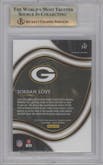Jordan Love from the 2020 Panini Select set graded by Beckett and given an overall grade of 9.5.