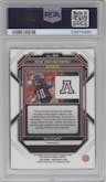 Rob Gronkowski from the 2023 Panini Prizm Draft Picks set featuring a Snakeskin parallel graded by PSA and given an overall grade of 10.