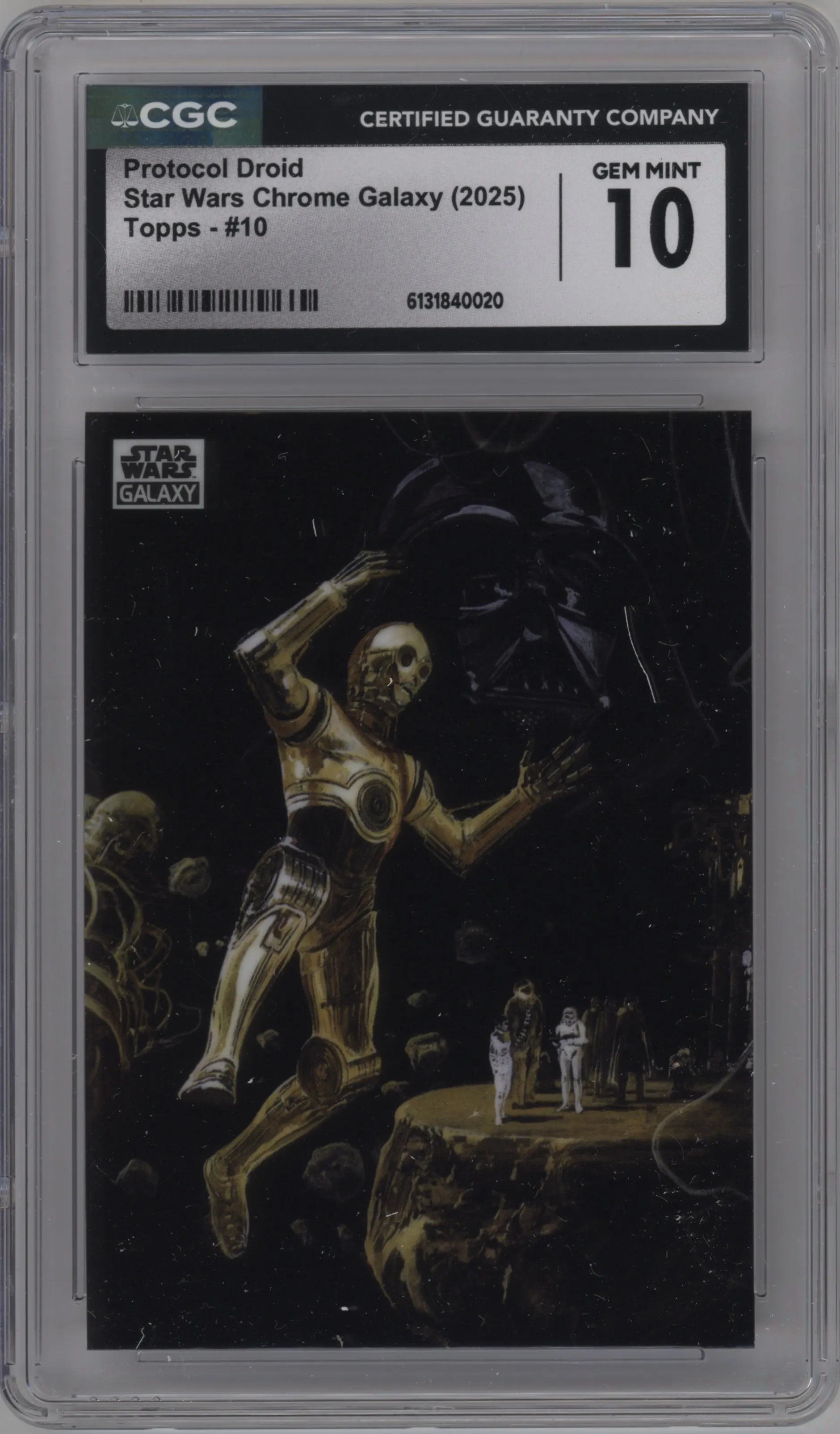 2025 Topps Chrome Star Wars Galaxy Protocol Droid #10 CGC 10