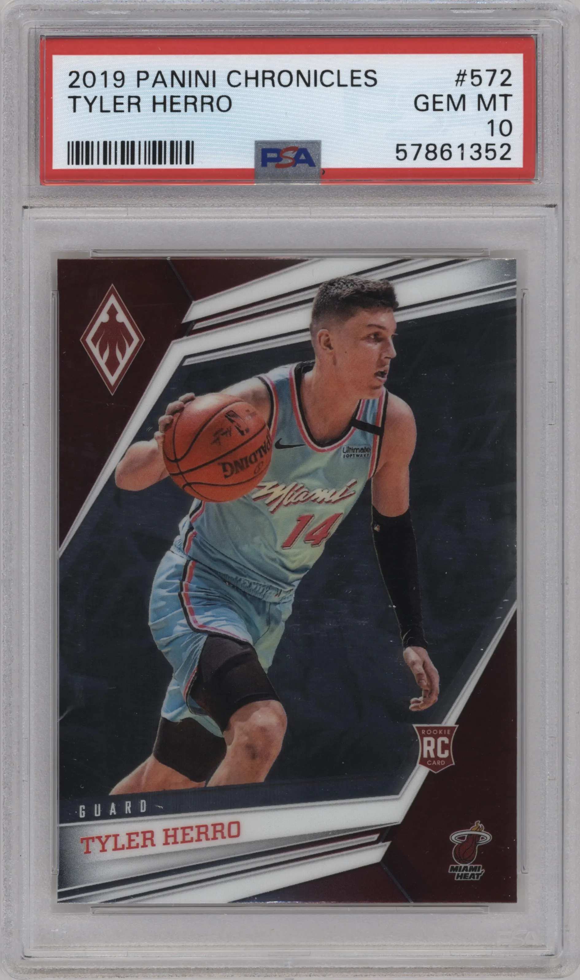 2019 Panini Chronicles Phoenix Tyler Herro PSA 10